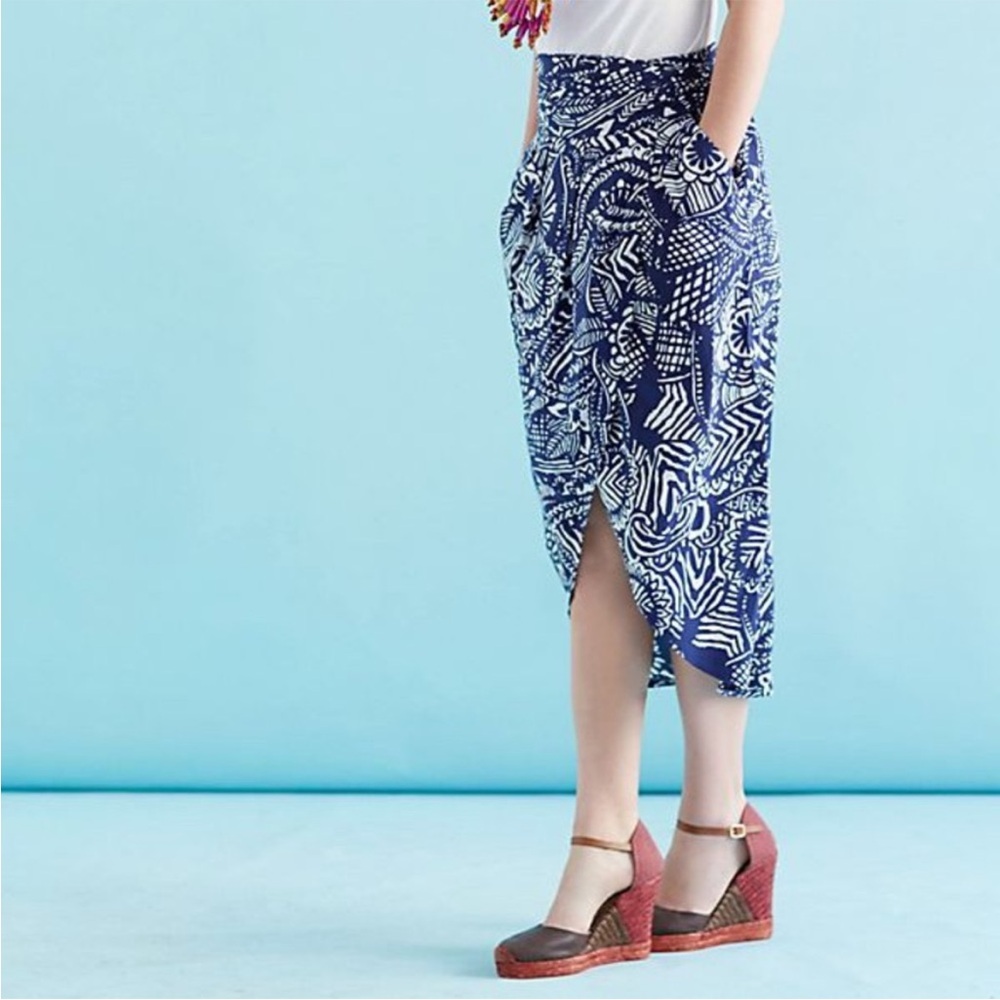 Anthropologie Maya Whit Two Tulip Skirt